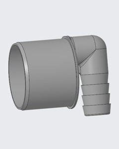 Endkappe DN50 m/Winkelschlauchtülle 3/4"